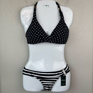 NWT Lauren Ralph Lauren Bikini and Matching Bottoms Size 6